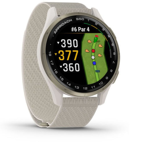 Approach S50 Cream Gold Golf Smartwatch - Redmond Electric