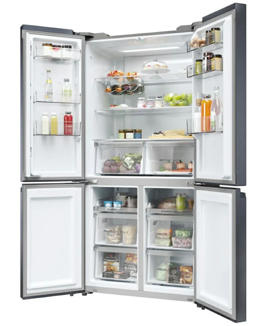 Haier Cube 90 Series 5 Multi Door Fridge Freezer | 190cm (H) | Brushed Black HCR5919ENMB Redmond Electric Gorey