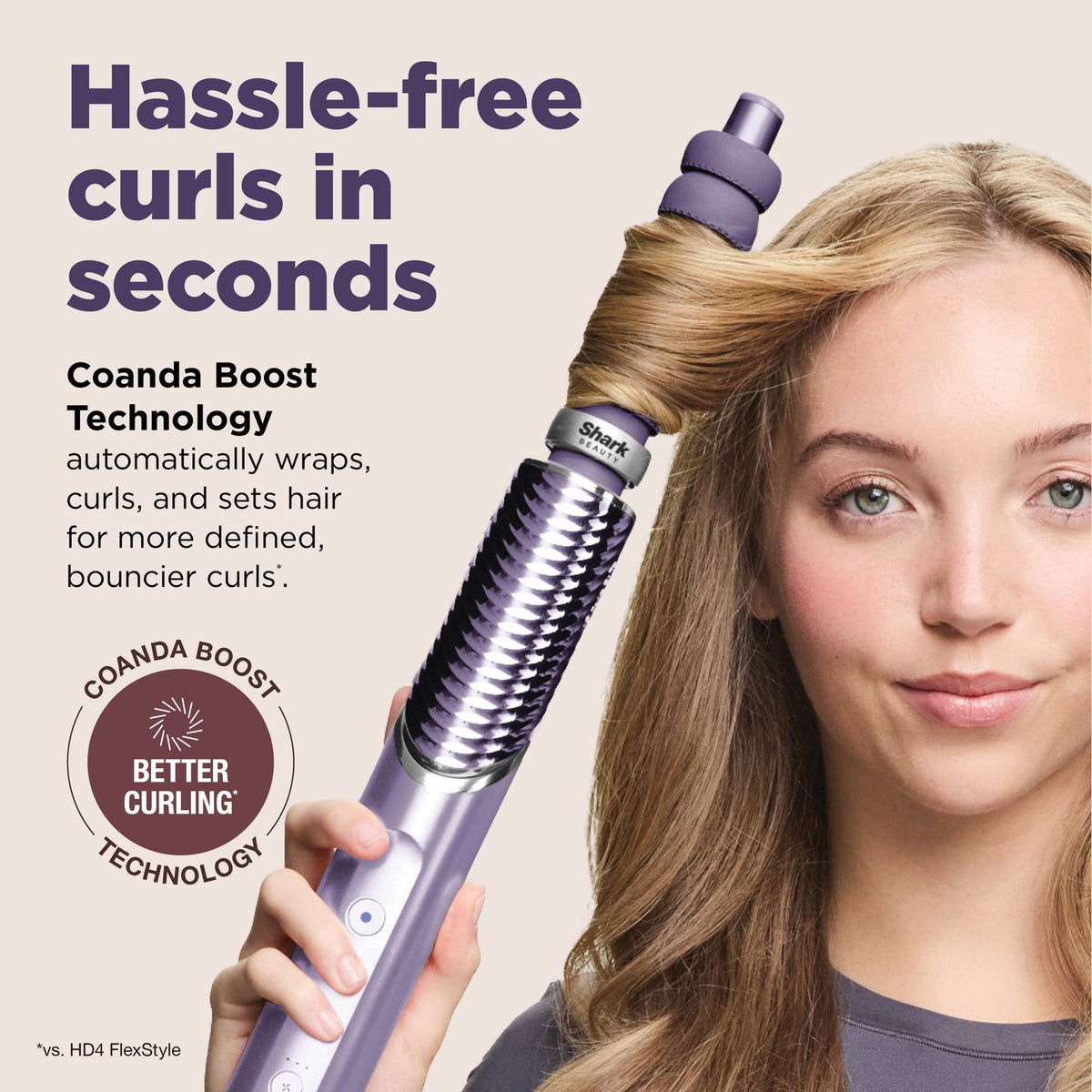 FlexStyle IonCurl Air Styler & Hair Dryer, 4-in-1 - Lilac