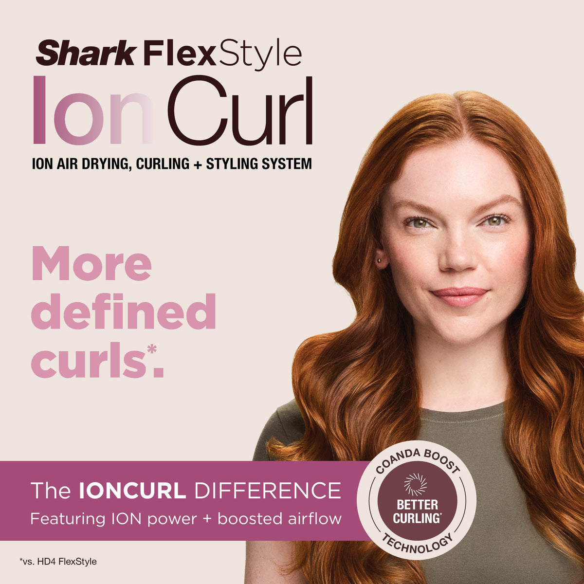 Shark FlexStyle IonCurl 5 in 1 Air Styler & Hair Dryer, Pink HD850UKPK