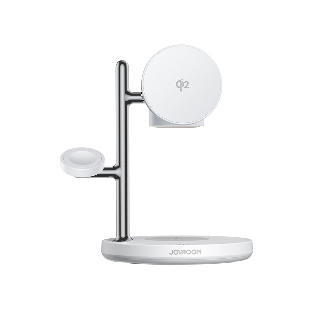 JR-W23 Qi2 4-in-1 Wireless Charger with Night Light White