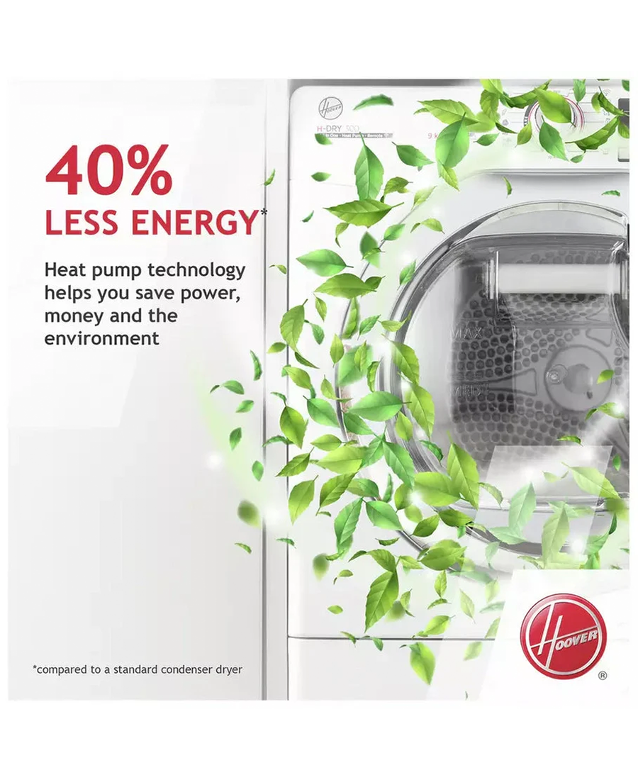 Hoover 8kg A++ Heat Pump Dryer with Sensor Drying | White - HLEH8A2DE-80 Redmond Electric Gorey