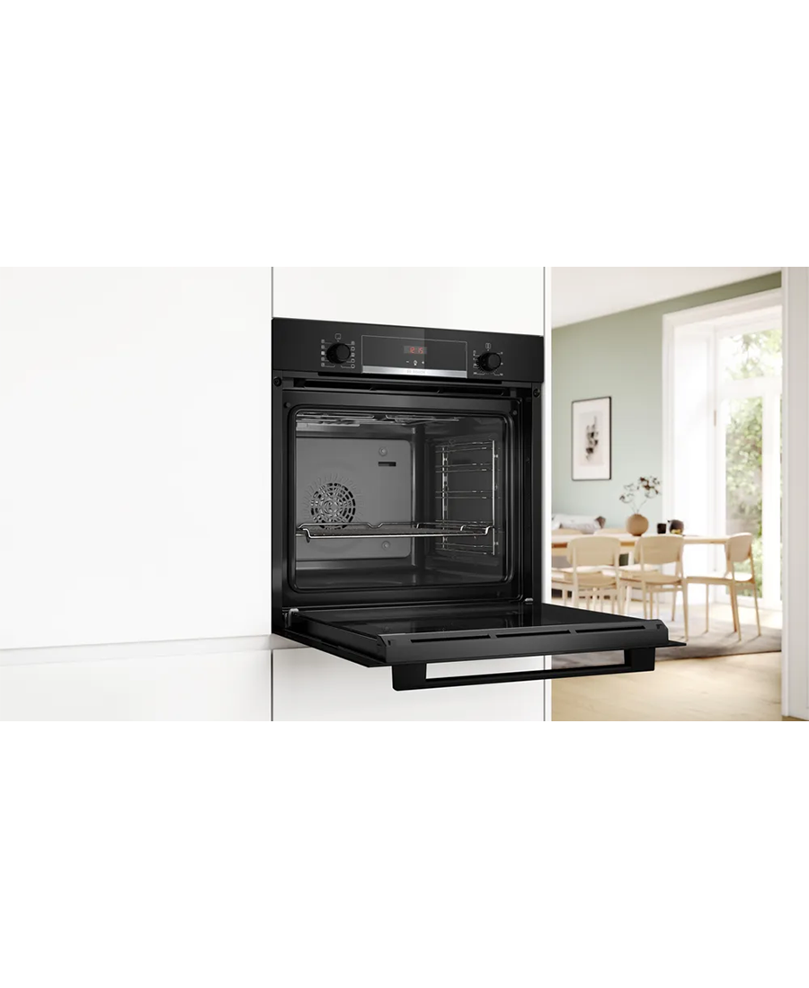 Series 4 Built-In Single Oven with Added Steam | Black