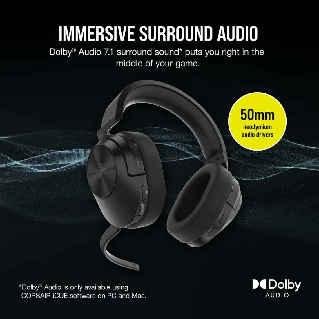 HS55 Wireless Carbon Headset | 106-CA-9011280-EU - Redmond Electric