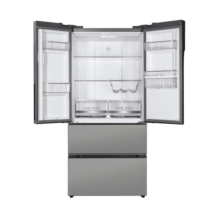 H-FRIDGE 700 MAXI French Style American Fridge Freezer | Silver