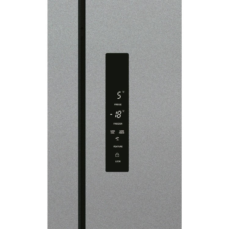 H-FRIDGE 700 MAXI French Style American Fridge Freezer | Silver