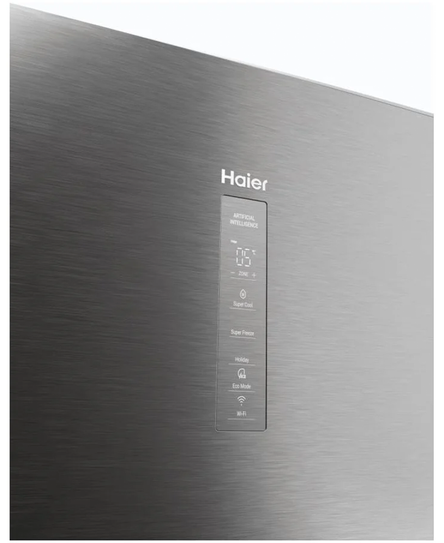 Haier 3D 60 Series 5 Fridge Freezer | 185cm (H) | Silver HTW5618ENMG Redmond Electric Gorey