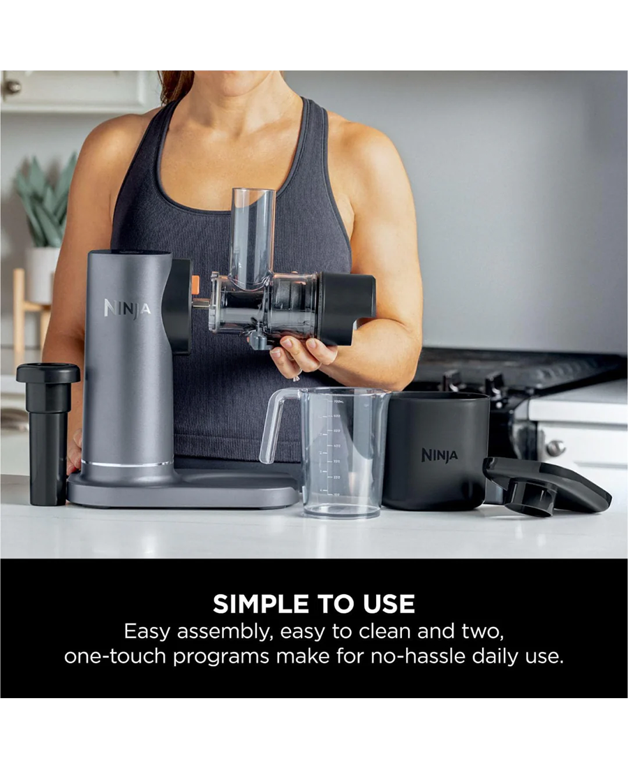 Ninja Cold Press Juicer with Anti-Clog Filter | Machine Grey - JC151UK Redmond Electric Gorey