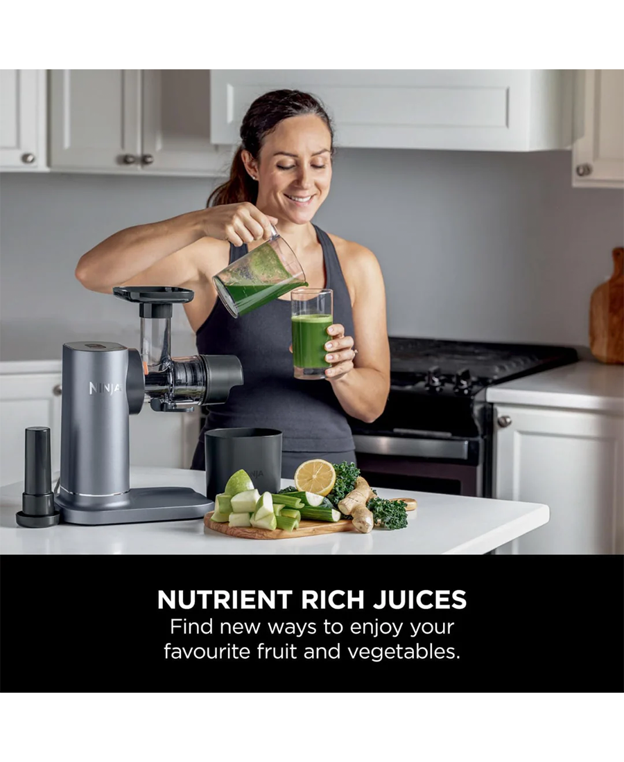 Ninja Cold Press Juicer with Anti-Clog Filter | Machine Grey - JC151UK Redmond Electric Gorey