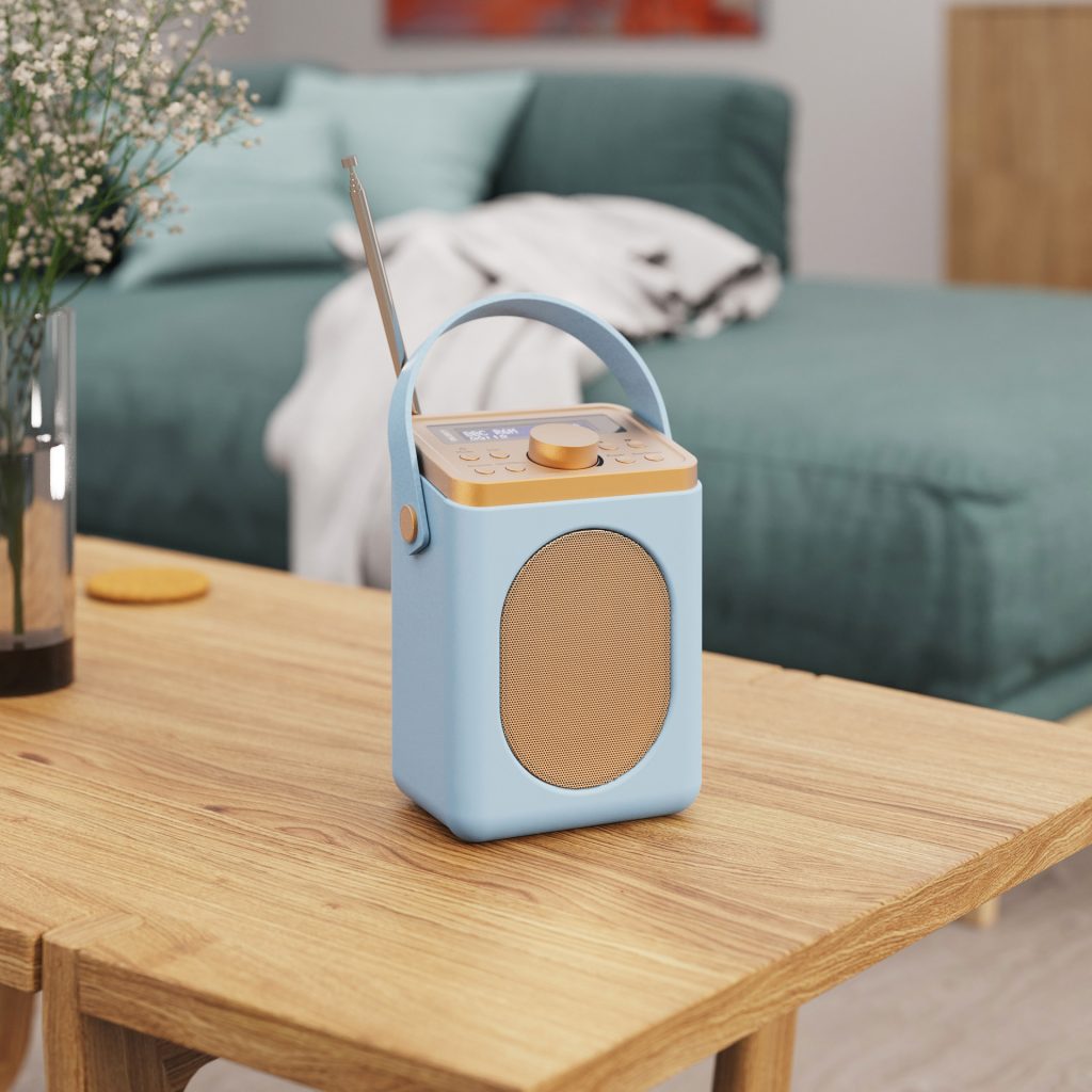 Majority Little Shelford Portable DAB+/FM Radio With Bluetooth, Duck Egg Blue LSHDABDUK DAB Radio