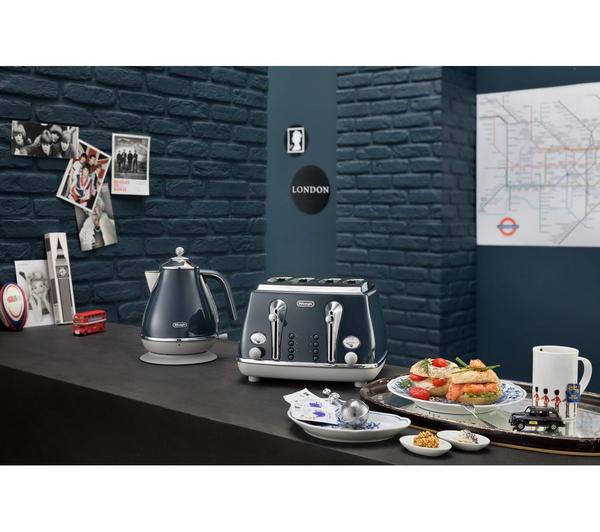 Icona Capitals 4 Slice Toaster London Blue