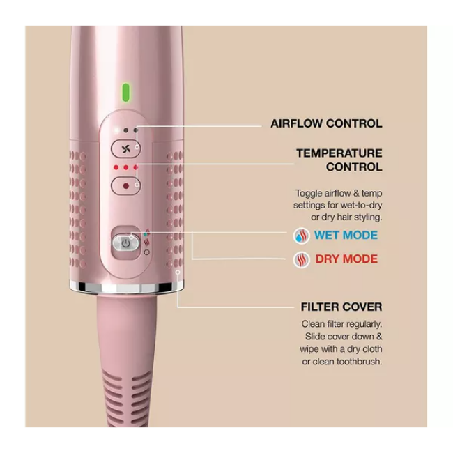 Shark Glossi 2-In-1 Hot Brush + Air Glosser | Lychee - HT302UKPK Redmond Electric Gorey