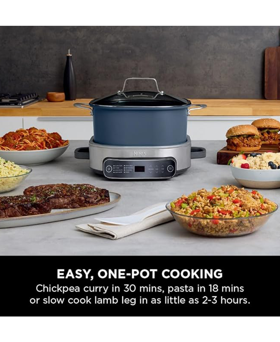 Ninja Foodi 8-Mode 6L PossibleCooker Rice & Slow Cooker | Midnight Blue Redmond Electric Gorey - MC1101UK