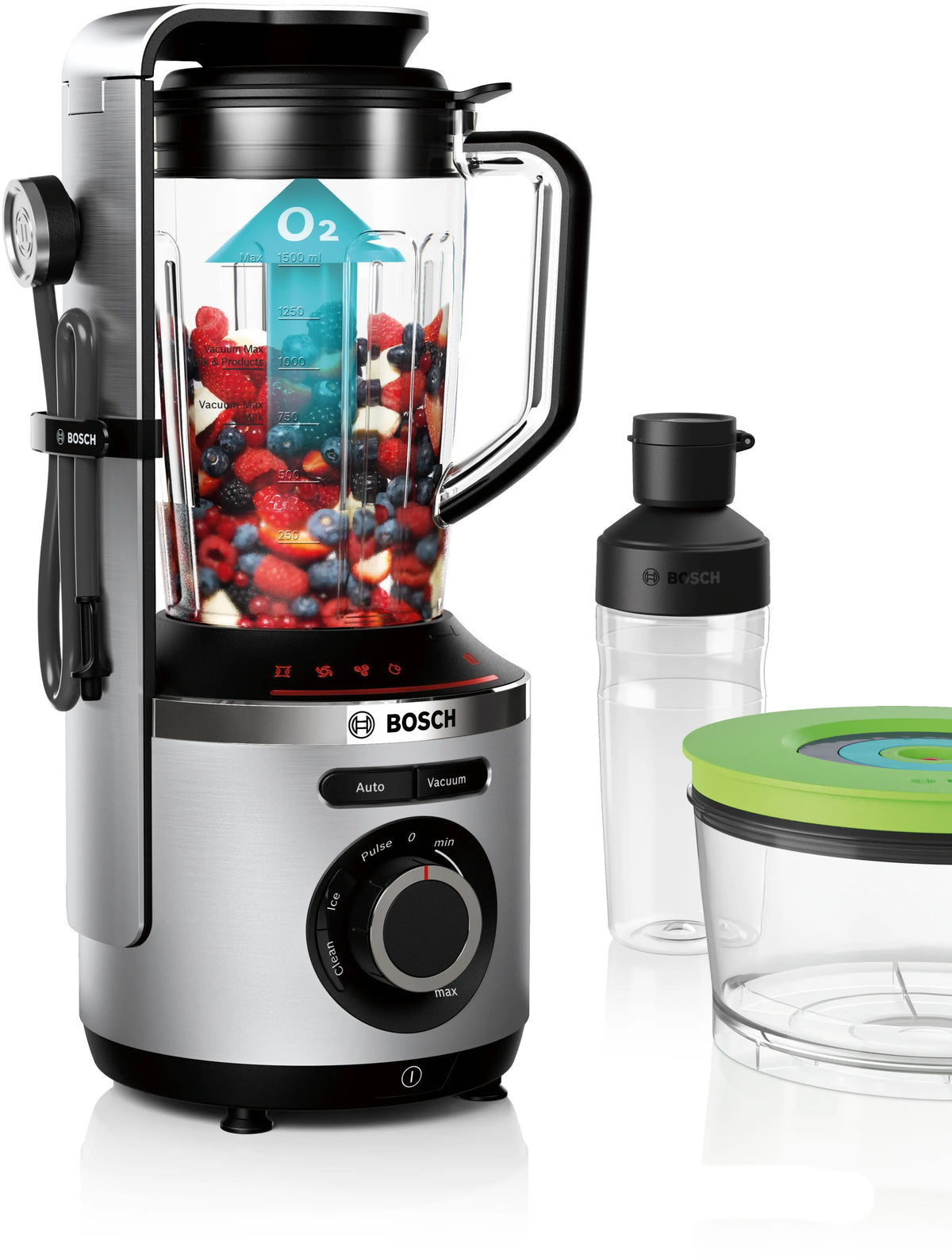 Bosch VitaPower Series 8 Vacuum Blender 1000W Silver | MMBV625M MMBV625M