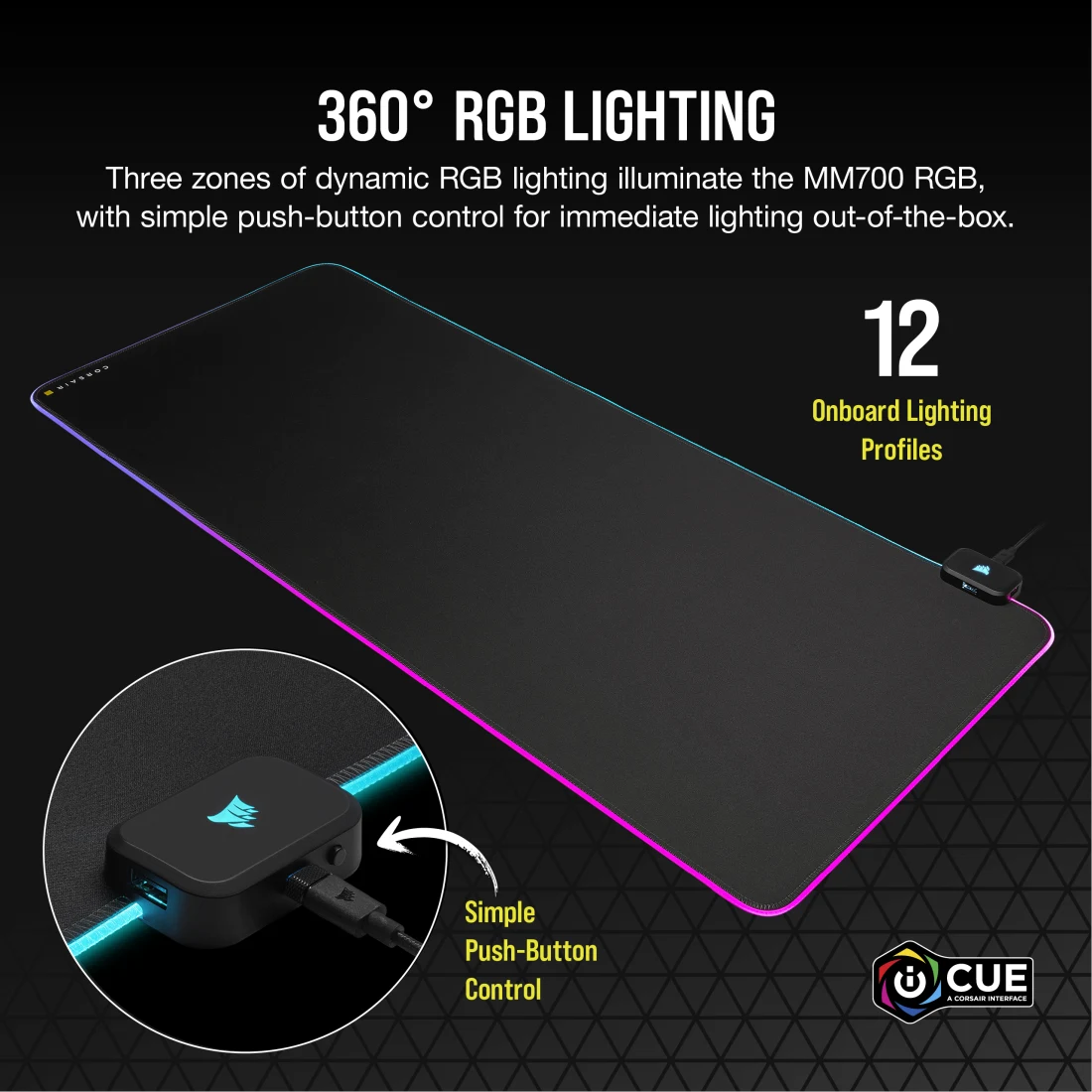MM700 EXTENDED RGB Mouse Pad | 106-CH-9417070-WW - Redmond Electric