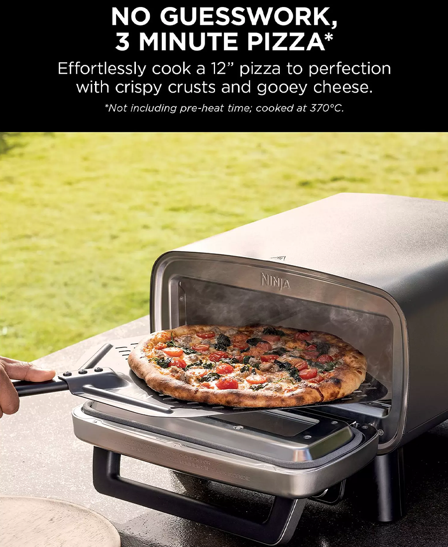 Ninja Artisan Electric Outdoor Pizza Oven & Air Fryer | Grey - MO201UK Redmond Electric Gorey