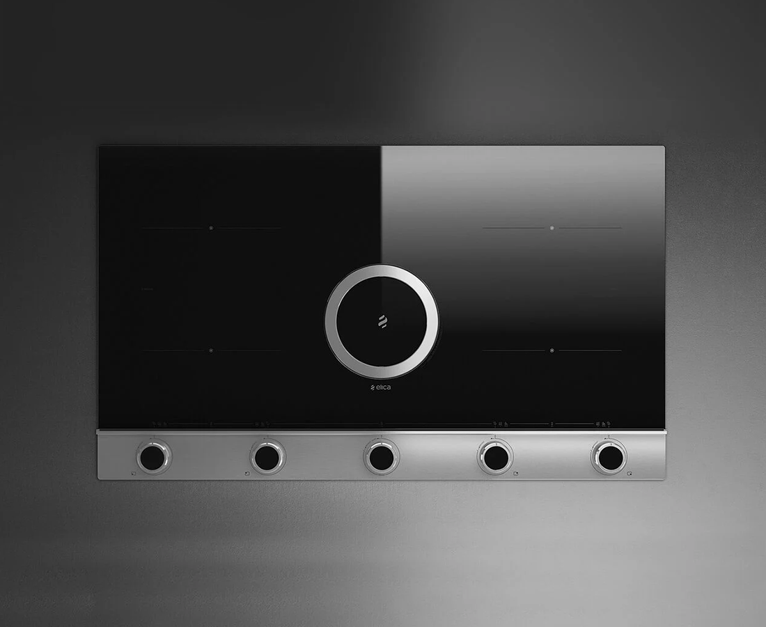 Elica 90cm NikolaTesla Unplugged Duct Out Induction Hob (Black Stainless Steel) Redmond Electric Gorey