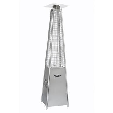 Outback Signature Flame Tower Pyramid Gas Patio Heater - Stainless Steel OUT370665
