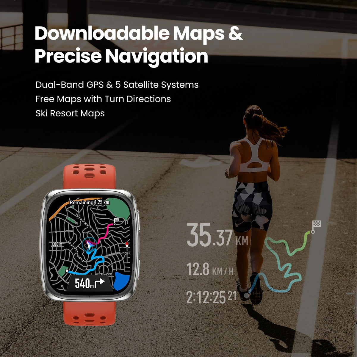 Active 2 Square Smartwatch AMOLED Fitness & Lifestyle Watch