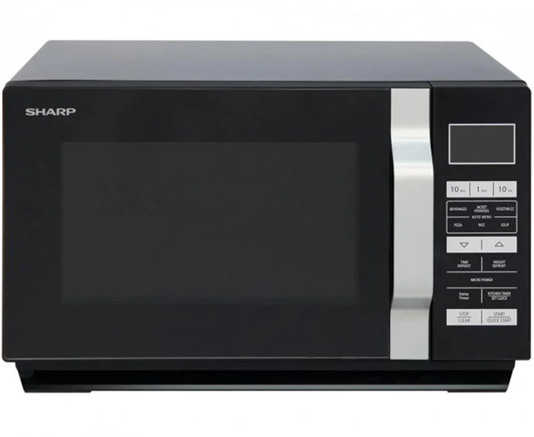 Sharp 23L 900W Solo Flat Tray Microwave | Black - R360KM Redmond Electric Gorey