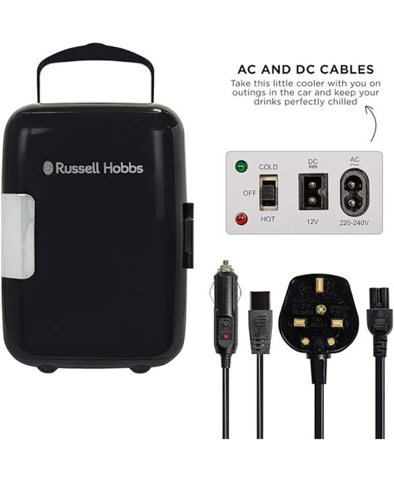 Russell Hobbs 4L Portable Mini Cooler & Warmer | 26cm (H) 