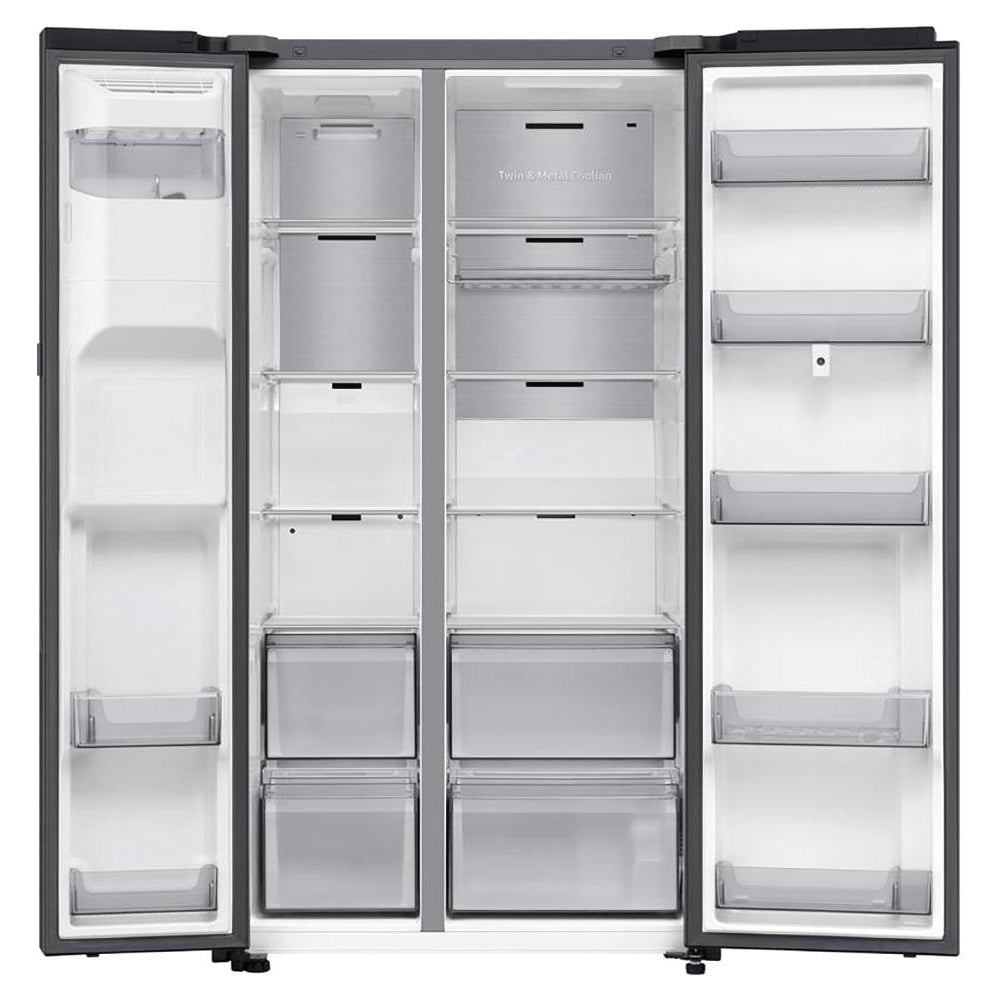 Samsung Family Hub Bespoke Smart Fridge Freezer | Black Stainless Steel - RS90F66BEFEU Redmond Electric Gorey