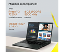 Asus Vivobook Go 15.6" AMD Ryzen 3 8GB | 128GB Laptop | Black SE1504FA-NJ715W Redmond Electric Gorey