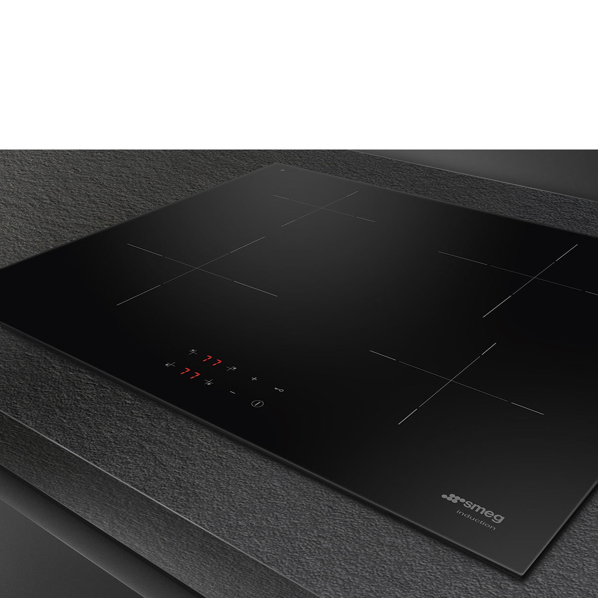 SMEG 60cm 4 Zone Induction Hob Black | SI2641D SI2641D