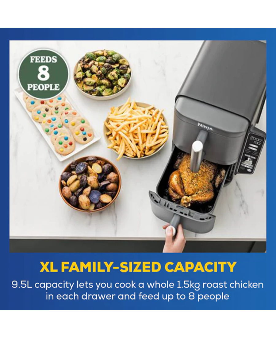 Ninja Double Stack XL 2 Drawer 9.5L Air Fryer SL400UK Redmond Electric Gorey