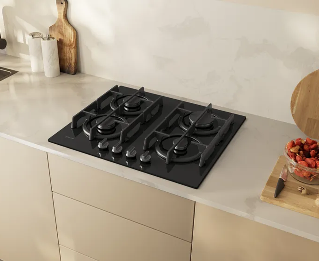 Neff N 70, 60cm Built-In Gas Hob with FlameSelect | Tempered glass, Black - T26PIP4S0 Redmond Electric Gorey