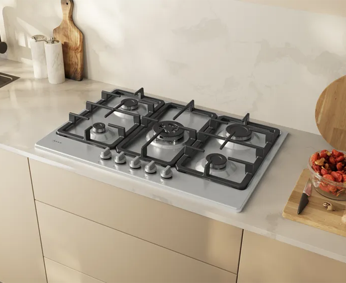 Neff N 50, 75cm Built-In Gas Hob with Wok Burner | Stainless Steel - T27GKQ8N0 Redmond Electric Gorey