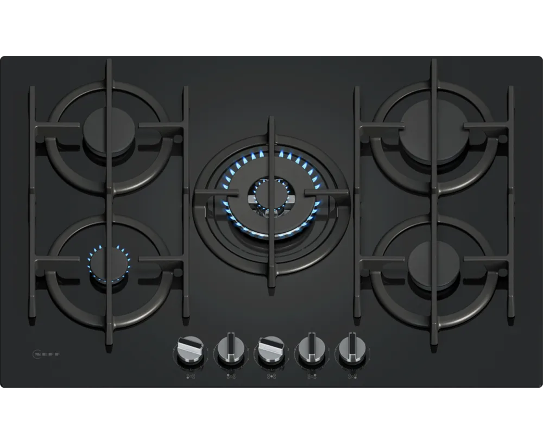 Neff N 70, 75cm Built-In Gas Hob with FlameSelect | Tempered glass, Black - T27PIQ4S0 Redmond Electric Gorey