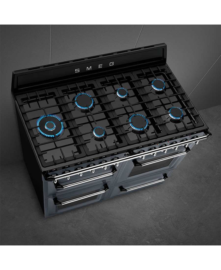 Smeg 110cm Traditional Dual Fuel Range Cooker | Slate Grey TR4110GR Redmond Electric Gorey
