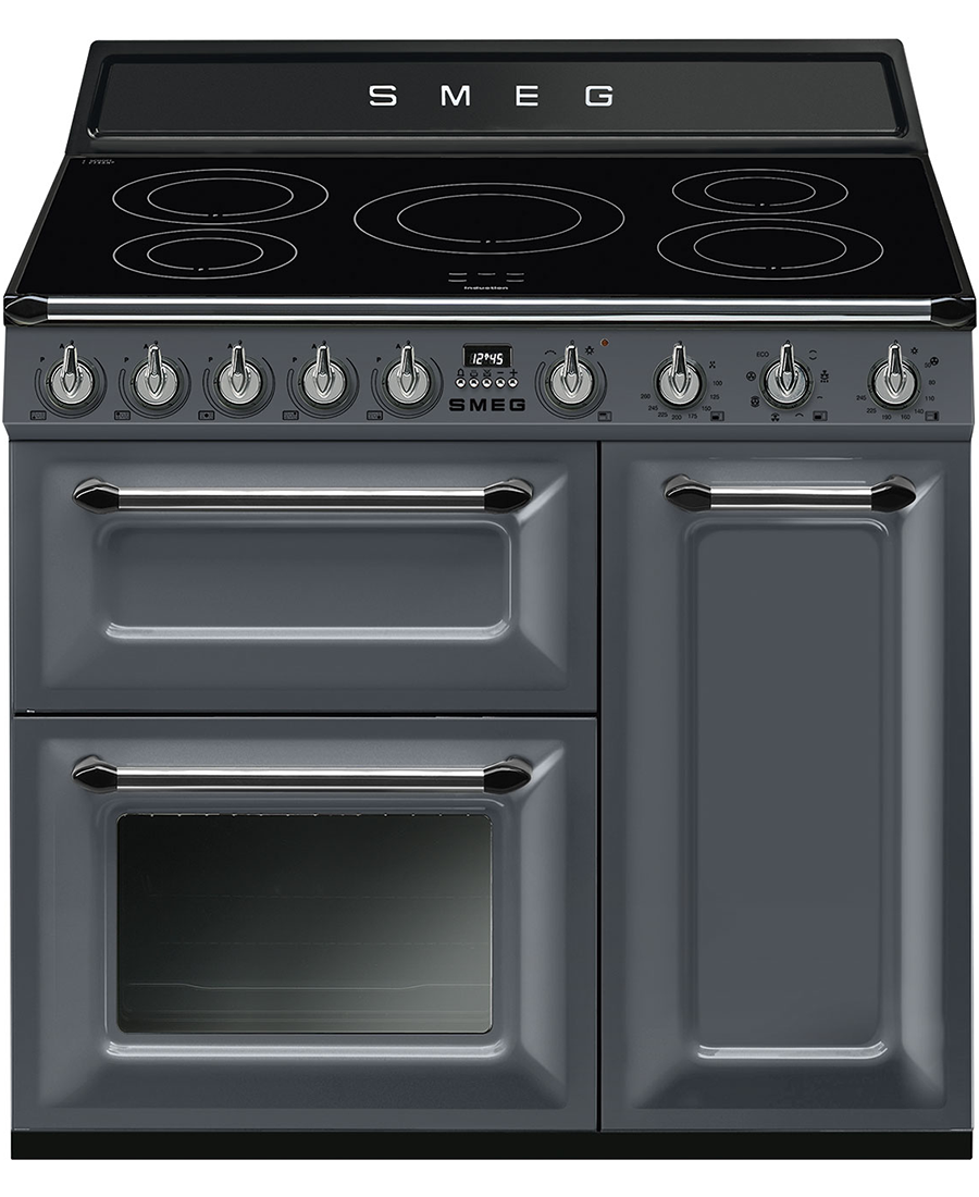 Smeg 90cm Victoria Range Cooker with Induction Hob | Grey Gloss Finish TR93IGR2 Redmond Electric Gorey