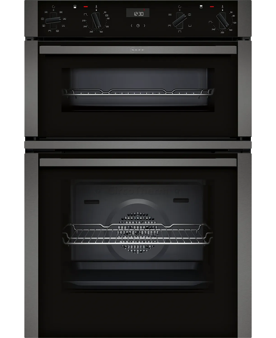 Neff N 50 Built-in Double Oven with Easy Clean & CircoTherm | Graphite-Grey - U1ACE2AG3B Redmond Electric Gorey