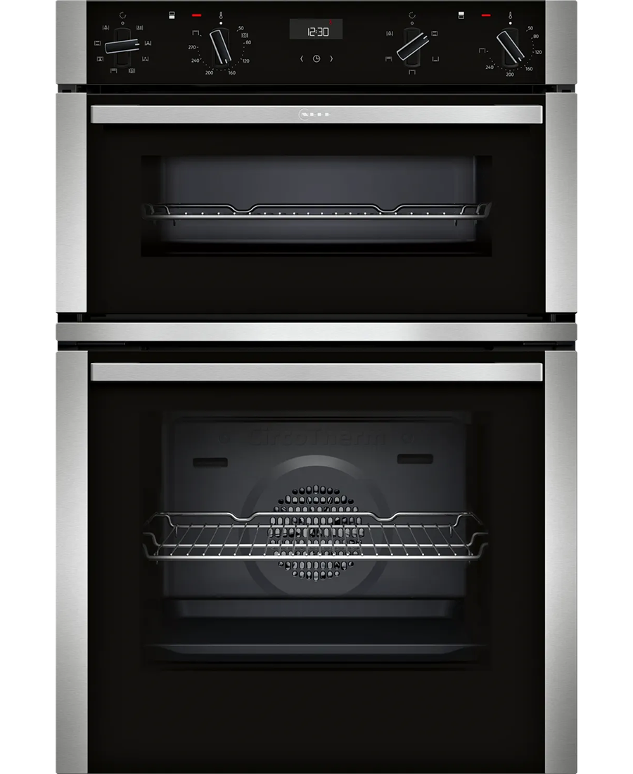 Neff N 50 Built-in Double Oven with Easy Clean & CircoTherm | Stainless Steel - U1ACE2AN3B Redmond Electric Gorey