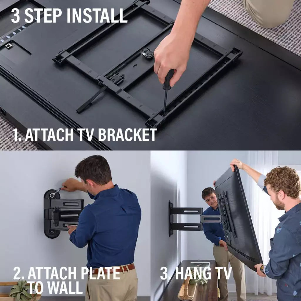 Advanced Full-Motion 4D® + Shift™ TV Wall Mount 32–65"