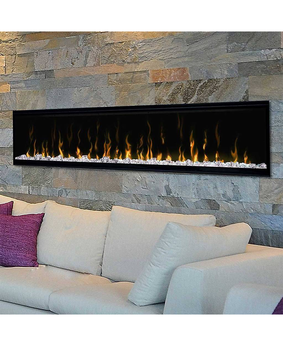 74" 'Ignite' Frameless OptiFlame Fire - Redmond Electric Gorey