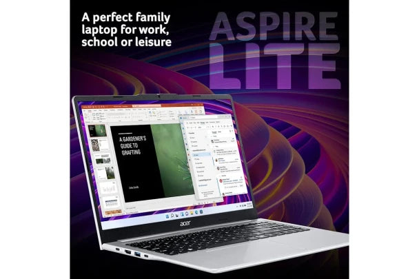 Aspire Lite 15 15.6" AMD Ryzen 3 | 8GB | 256GB | AMD Radeon | Silver