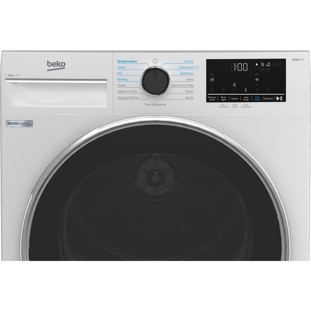 9kg Heat Pump Dryer with IronFinish