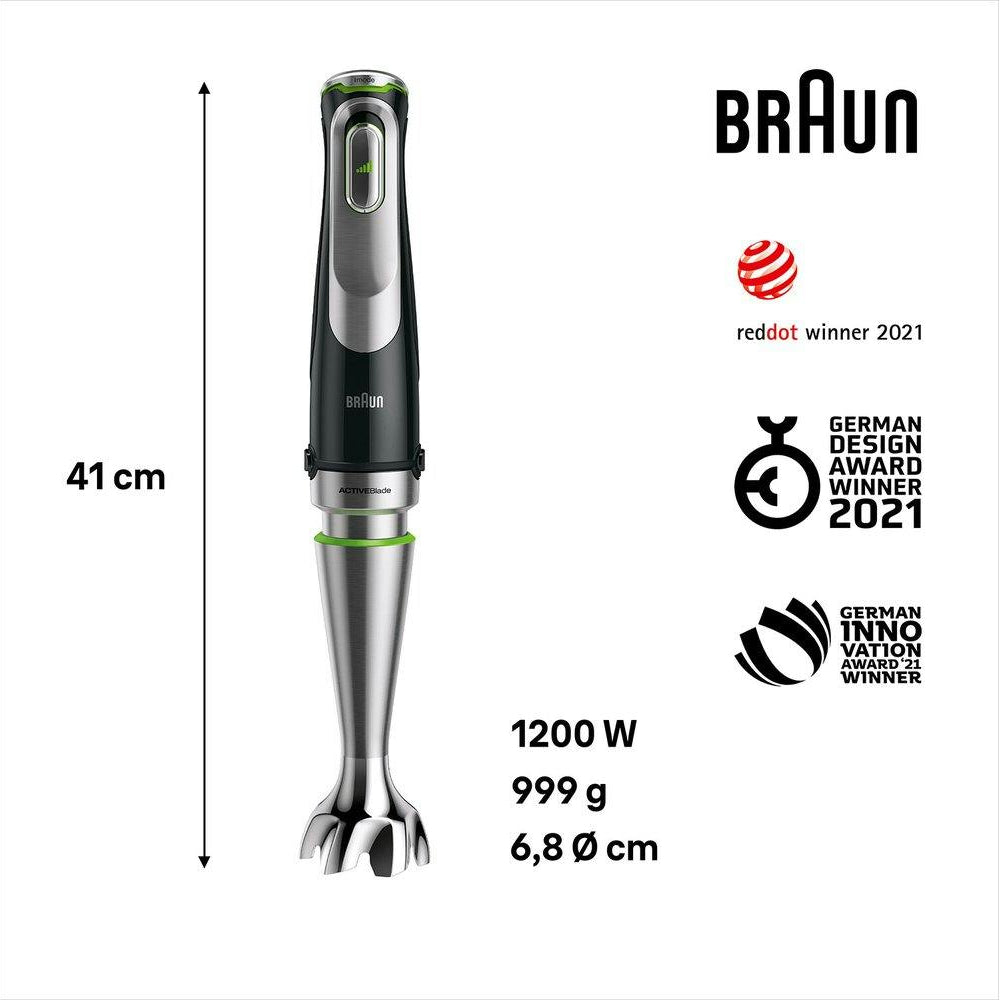Braun MultiQuick 9 Hand Blender | Black/Stainless Steel - MQ9135XI Redmond Electric Gorey