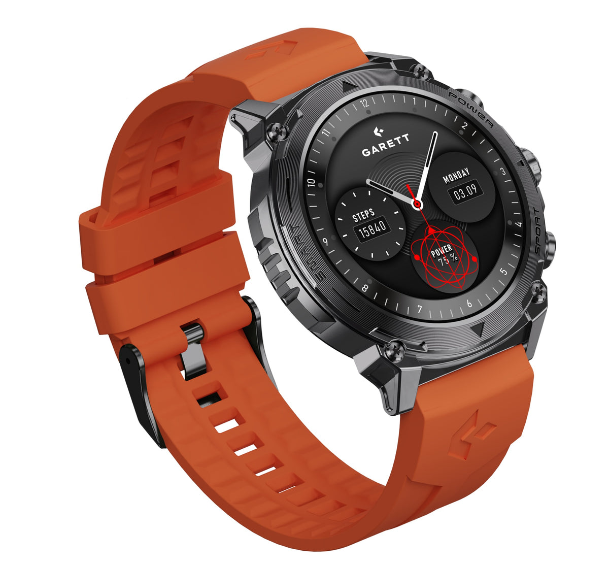 Atom Smart Watch Black Steel