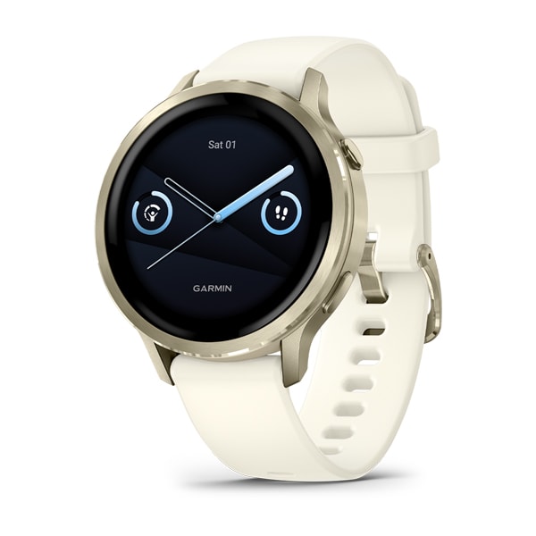 Garmin Venu 4 41mm - Lunar Gold with Bone Silicone Band - 010-03013-00