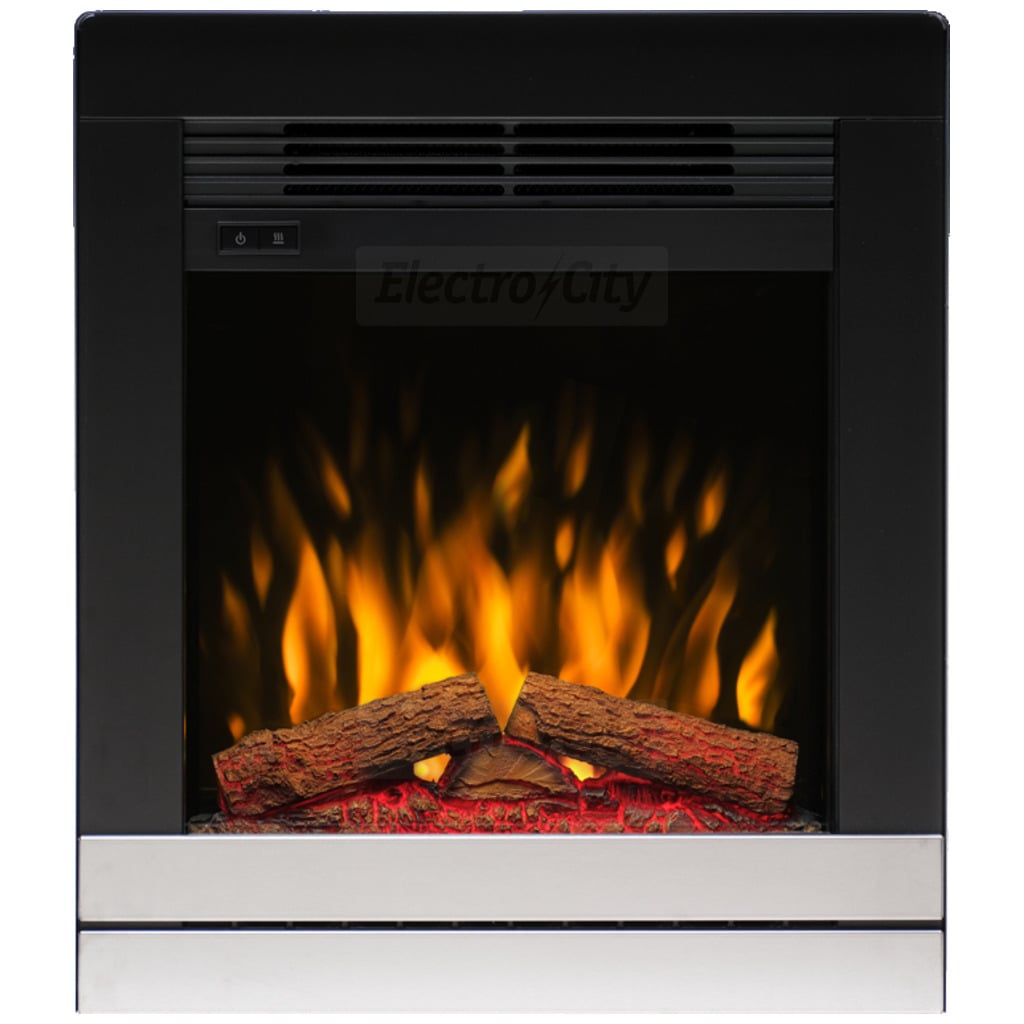 Scala 16 Inch 2kW Optiflame Inset Electric Fire Chrome