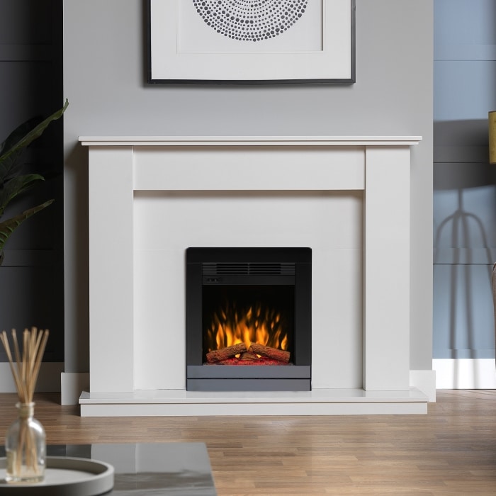 Scala 16 Inch 2kW Optiflame Inset Electric Fire Chrome