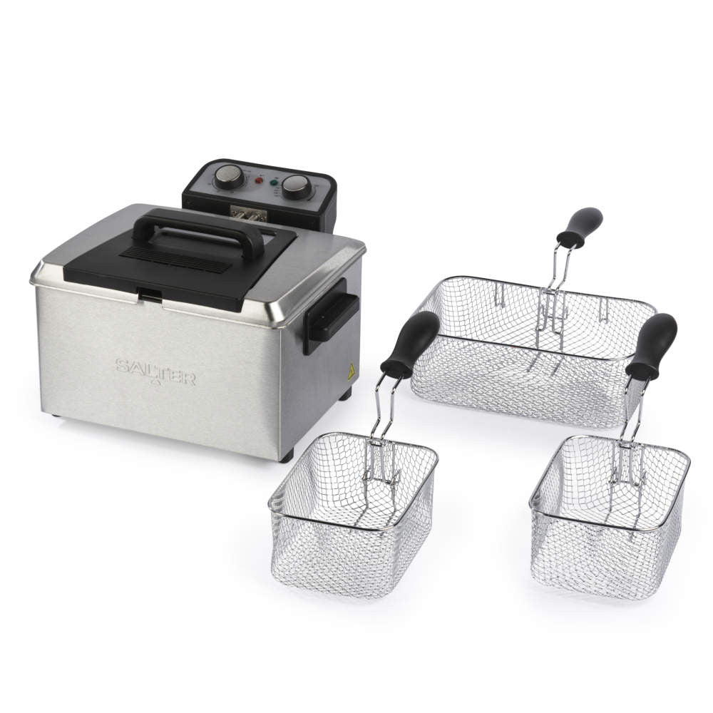 Salter 5L 3000W Deep Fat Fryer, Stainless Steel EK6266 Deep Fryer