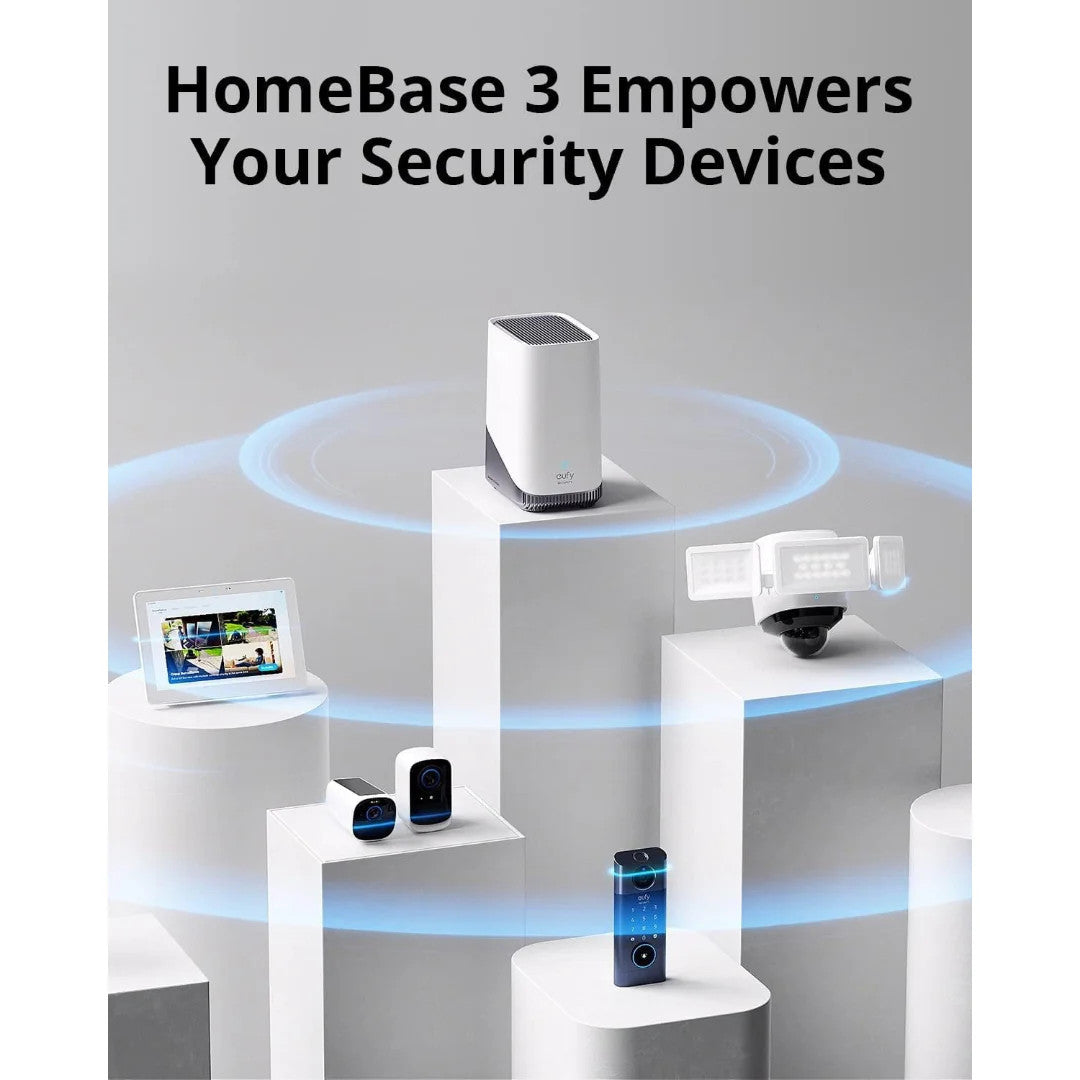 Eufy SoloCam S220 2 Pack with HomeBase 3 | White - E8134328 Redmond Electric Gorey