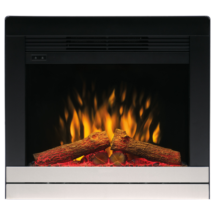 Scala 22 Inch 2kW Optiflame Inset Electric Fire Brushed Chrome