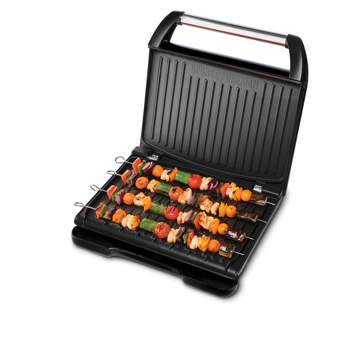 George Foreman Large Steel Health Grill Black 25052