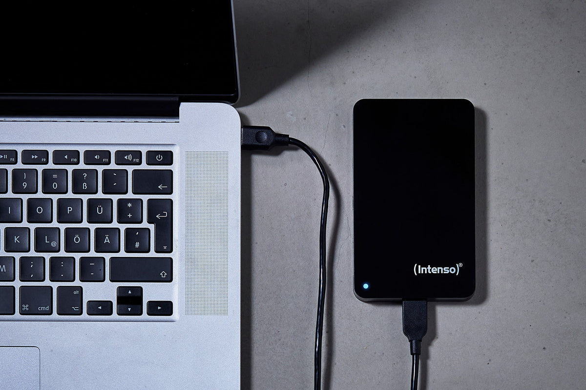 Intenso Memory Case 2TB 2.5-inch Portable Hard Drive, USB 3.2, Black 6021580